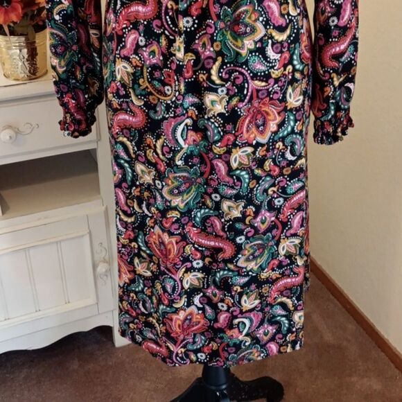 Croft & Barrow Paisley Fun Dress - Picture 7 of 11